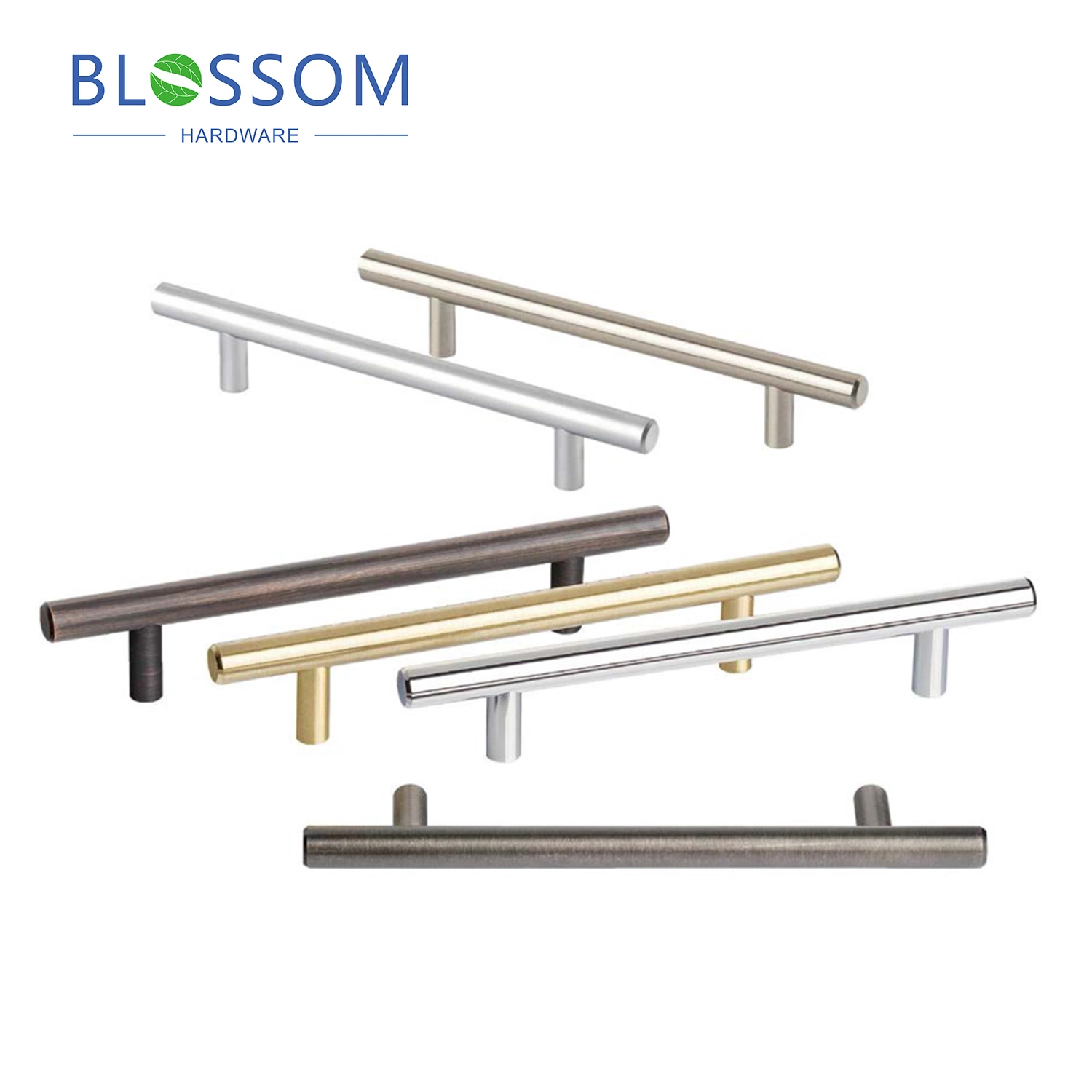 OEM Polished Hollow T-Bar Handle Stainless Steel Handles Furniture Fitting