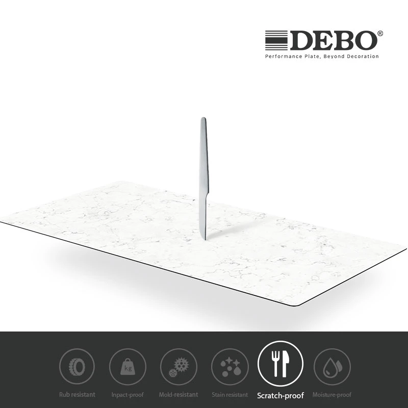 Proveedor chino Debo 12mm de espesor HPL Compact Laminate para Tabtop.