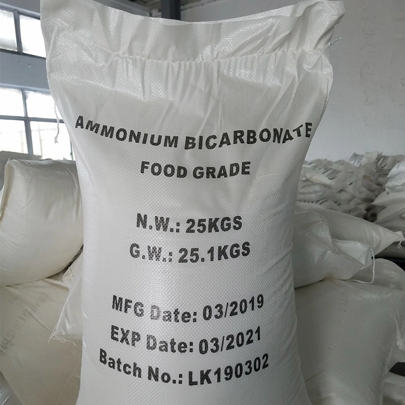 Ammonium Bicarbonate 99.2% 100.5% Min CAS 1066-33-7 Food Tech Agriculture Grade 213-911-5