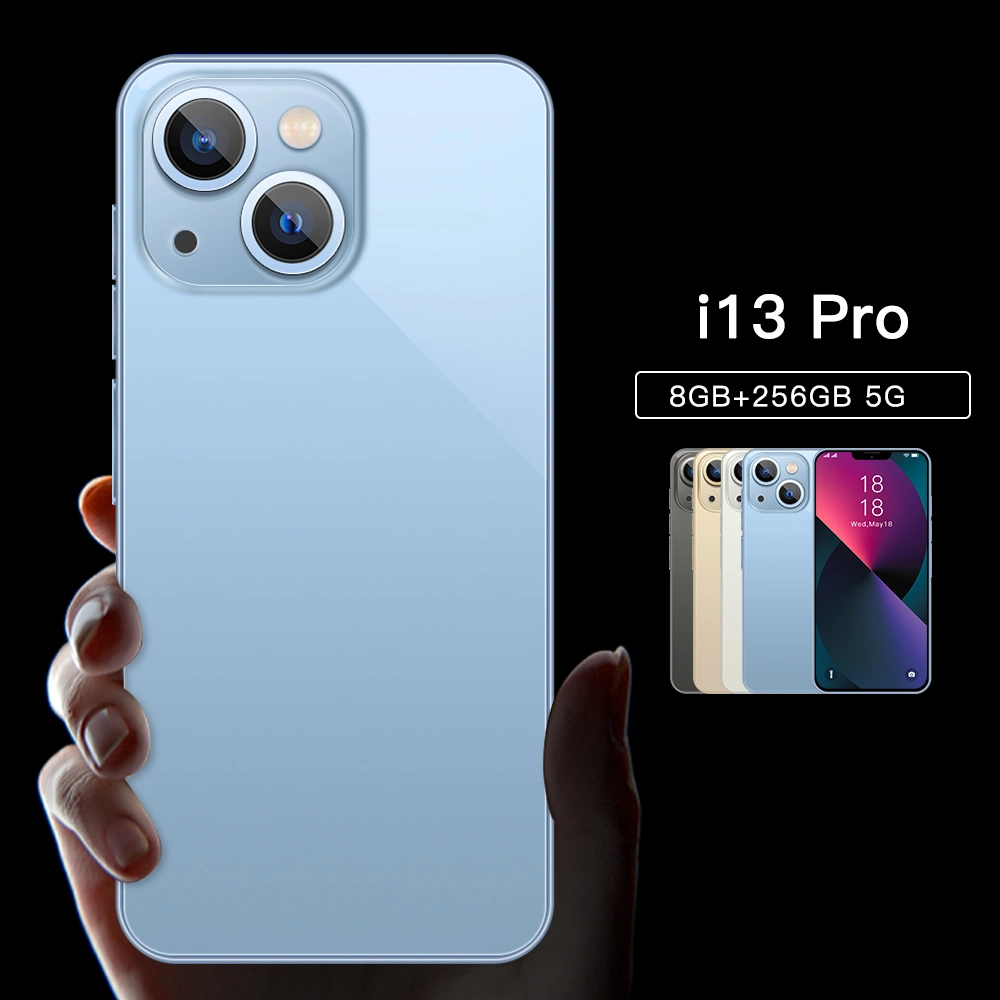 Original barato I 13 PRO Max 6.8 polegadas 256GB 108MP 4G 2 SIM tipo C MTK AMOLED Cell Music Camera Game Smartphone