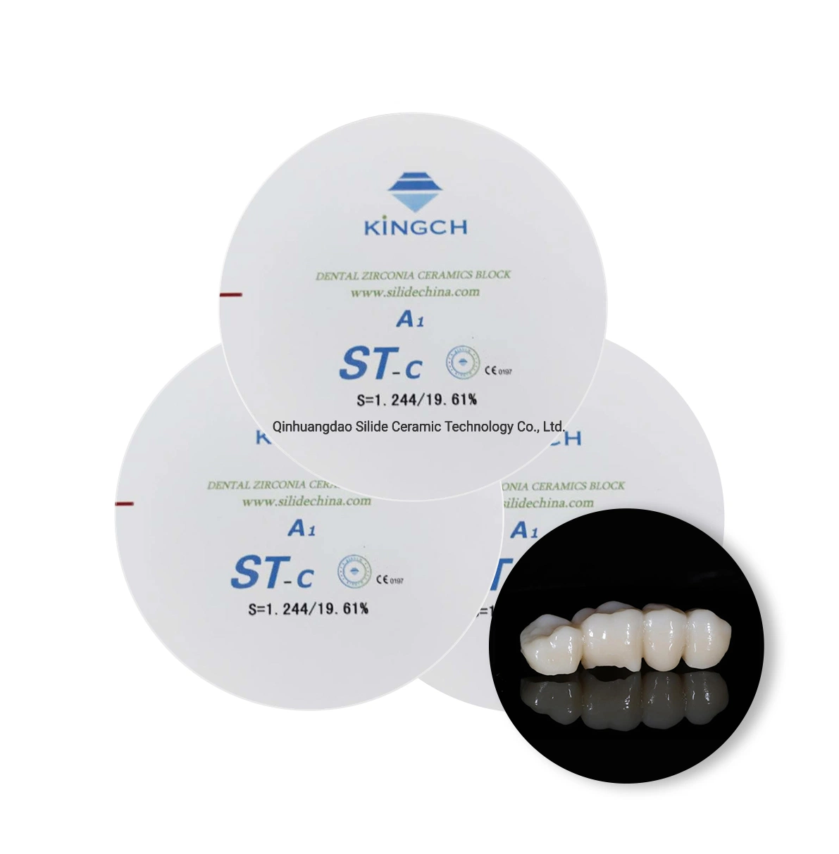 مختبر الأسنان HT الأسنان الزركونيا السيراميك السيراميك Dental Zirconium كتلة