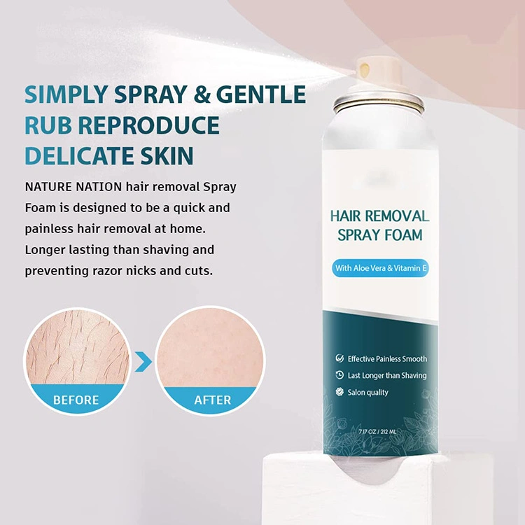 Amazon Hot Sell Mild Non-Irritating Body Hair Removal Spray