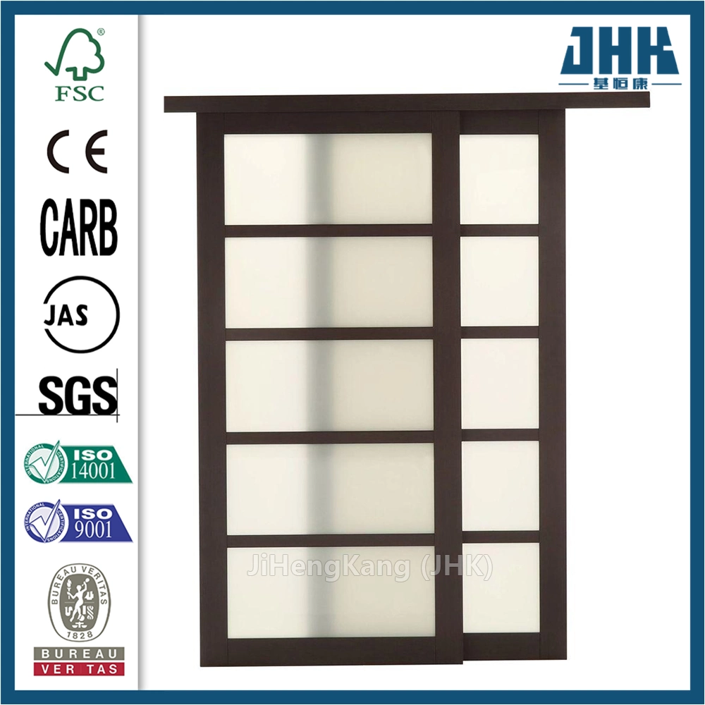 Jhk Frameless Wardrobe Exterior Wood Sliding Door Flush Lock