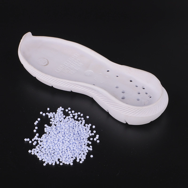 Injection Oyster White Soft Foaming Air Blown Compound Crystal Expanded PVC Granules