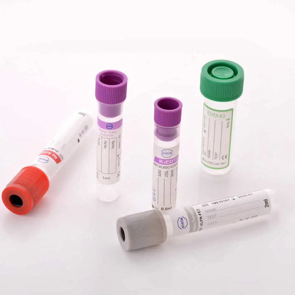 Wholesale Medical Grade 3ml 5ml EDTA K2 Vacuum Blood Test Collection Tubes