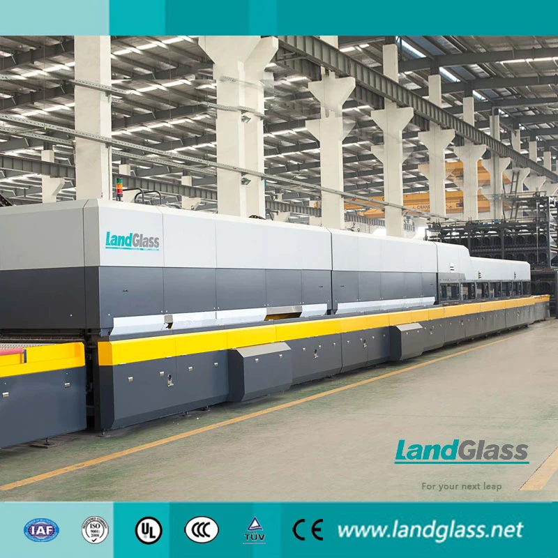 Landglass High Productivity Continuous Thin 5mm Low-E Clear Transparent Glass Tempering Equipment for Solar Power Industry