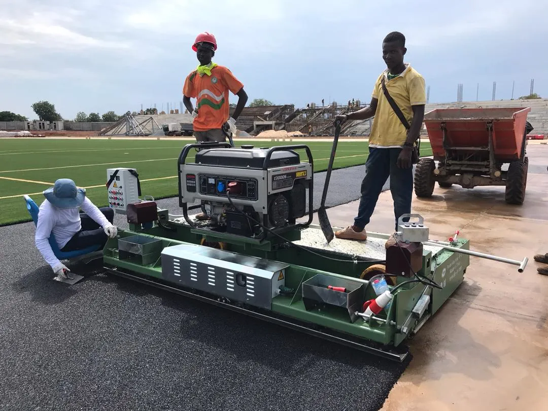 Paver Machine with Generator System for Running Track