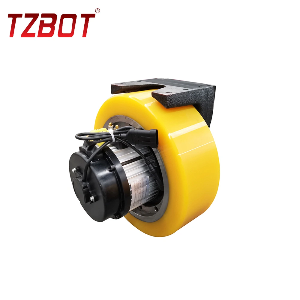 Robot Accessories Agv Driving Wheel 1500W 24V Motor PU Driving Wheel with 1000kg Load for Agv Large Capacity Automatic Electric Industry Robot (TZ30-DA15)