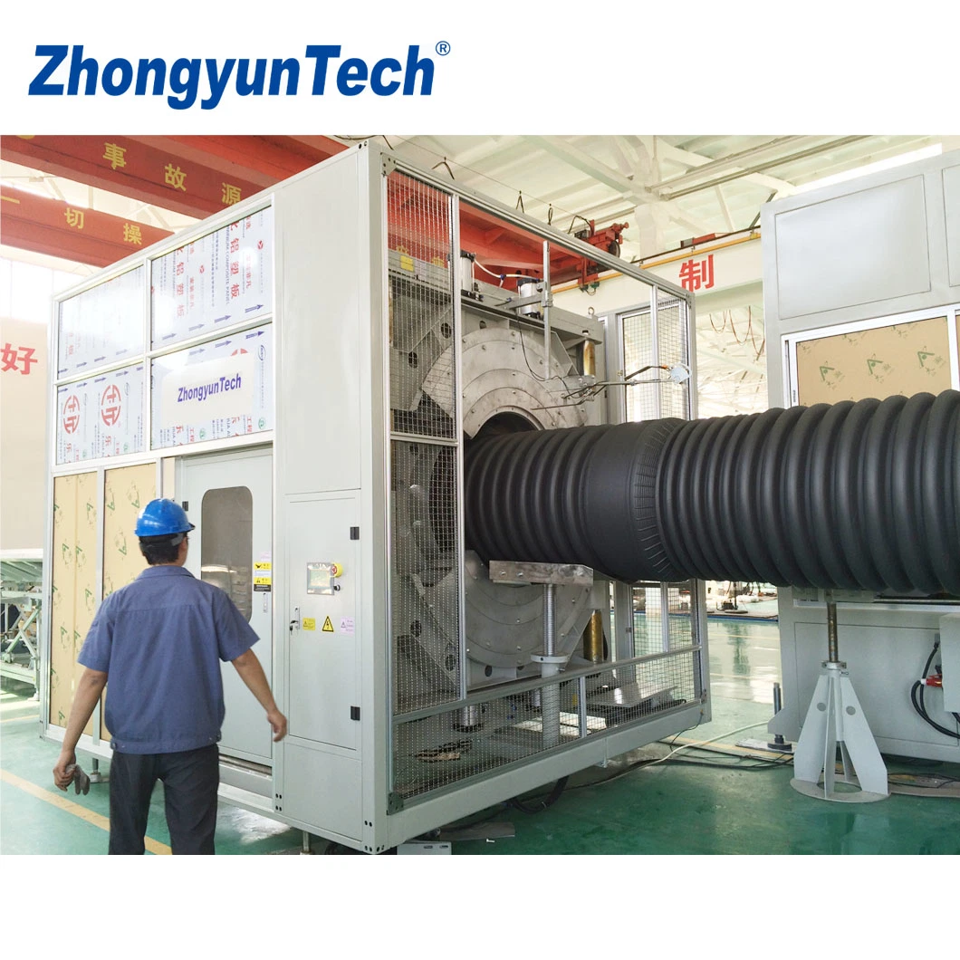 Zhongyuntech Model Zc-1000h PVC Plastic Double Wall Corrugated Pipe Making Machine/Extrusion Line