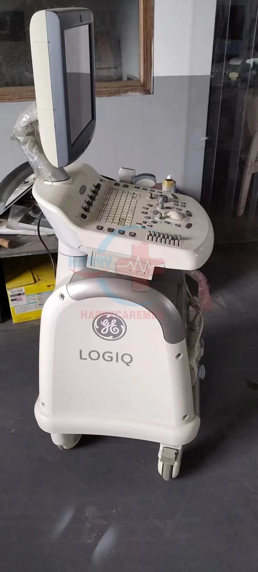 Ge Logiq P3 Used Ge Ultrasound Machine Secondhand Trolley Full Digital Color Doppler Scanner Ultrasound with 3 Probes