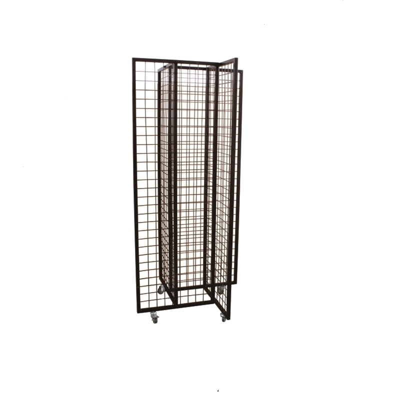 Supermarket Wire Mesh Storage Hanging Display Rack Shelves