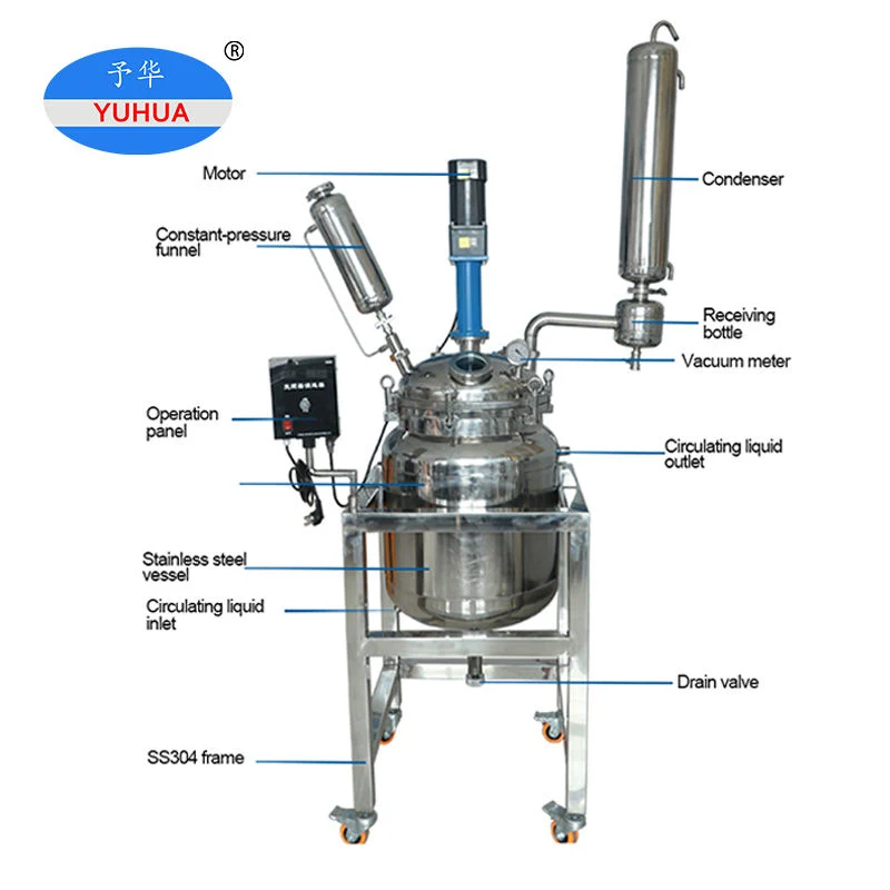 Yuhua Yhss 500L Stainless Steel Chemical Reactor High Pressure Laboratory Reactor