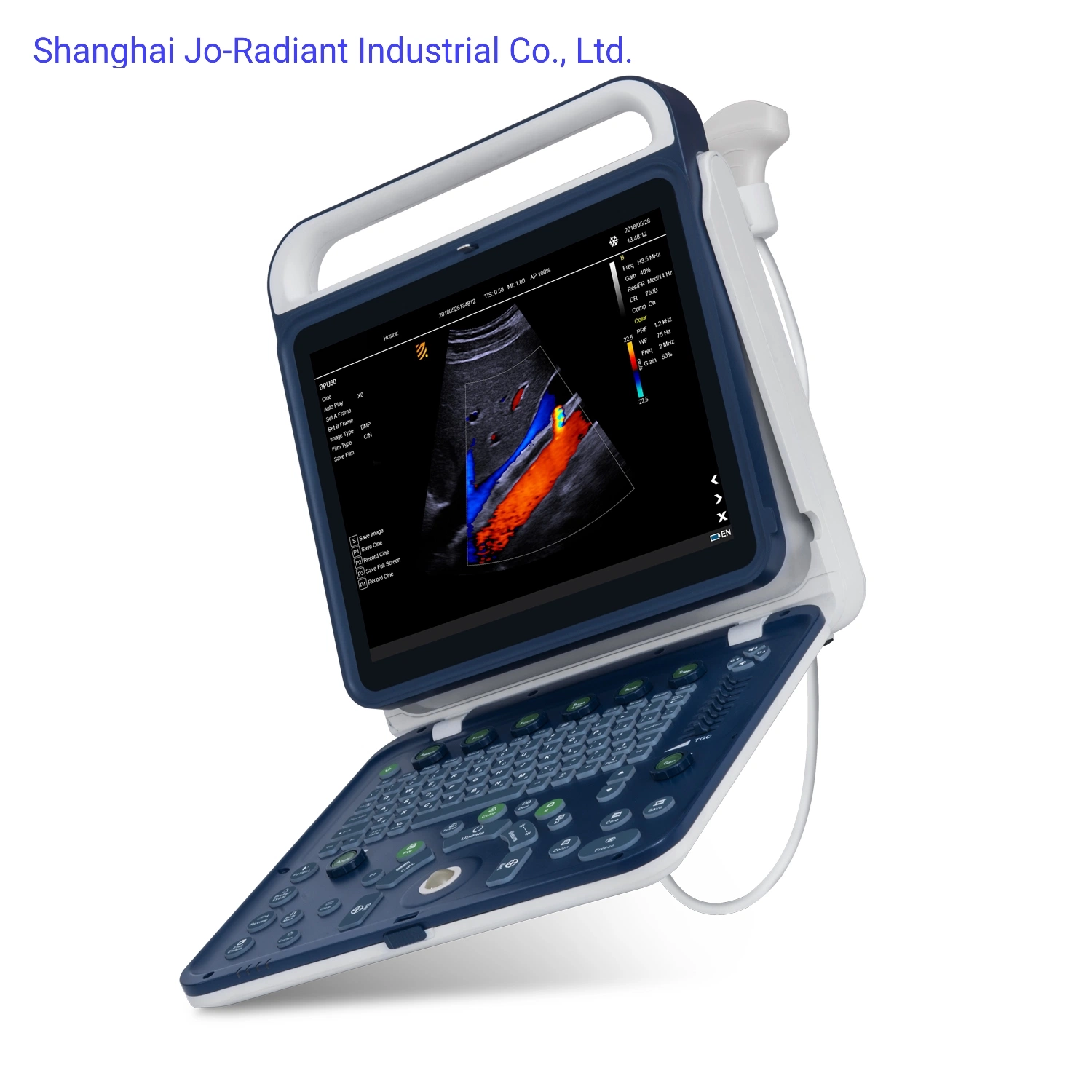 Scanner a cores de dispositivos médicos de ultra-som portátil