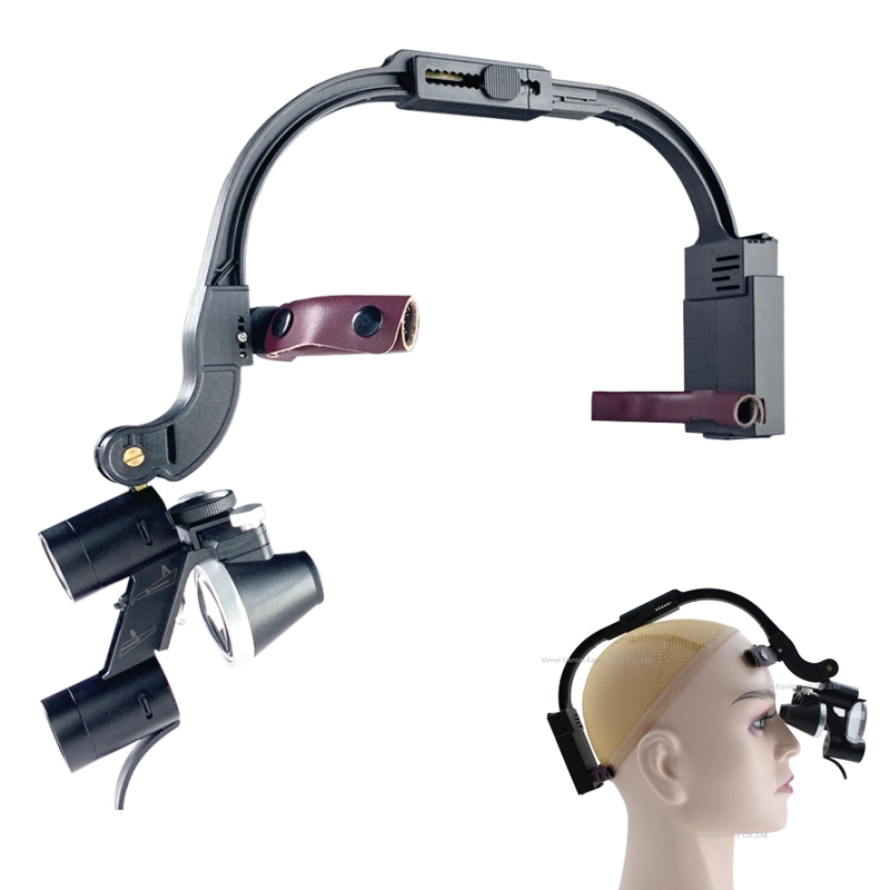 Lupa Binocular Dental 2.5x o 3.5x diadema ajustable LED 5W el faro Faro quirúrgico lupa binocular Odontología