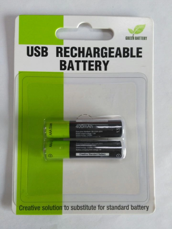 Ni-MH AA 1.2V USB 1450mAh Rechargeable Battery Directly Sold by Factory