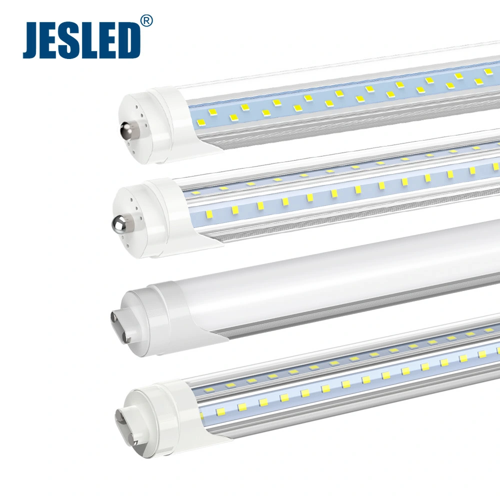 Jesled 36W 50W 72W 2400mm 240cm 2.4m 8FT أنبوبة LED بدبوس واحد مع طراز Fa8 R17D G13 قاعدة معتمدة من ETL.