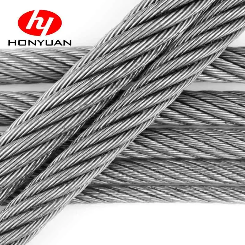 E. G. 6X24+7FC Steel Wire Rope with High Quality