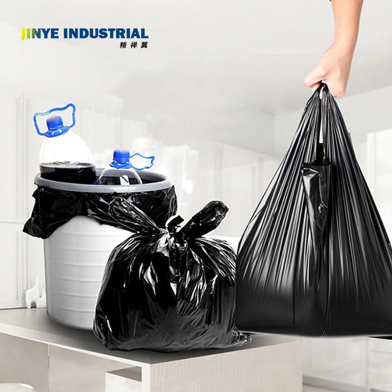 Factory Vest Handle Garbage Bag Roll Star Seal Bottom T-Shirt Trash Bag