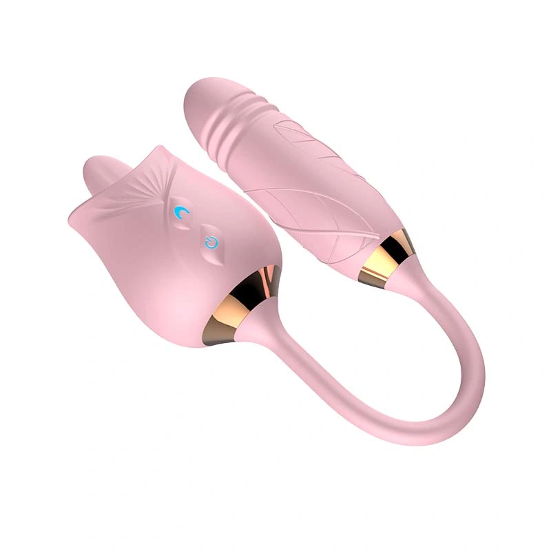 Rose Toy Clitoral Suck Vibrator Thrusting Custom Female Rose Vibrator with G Spot Stimulator