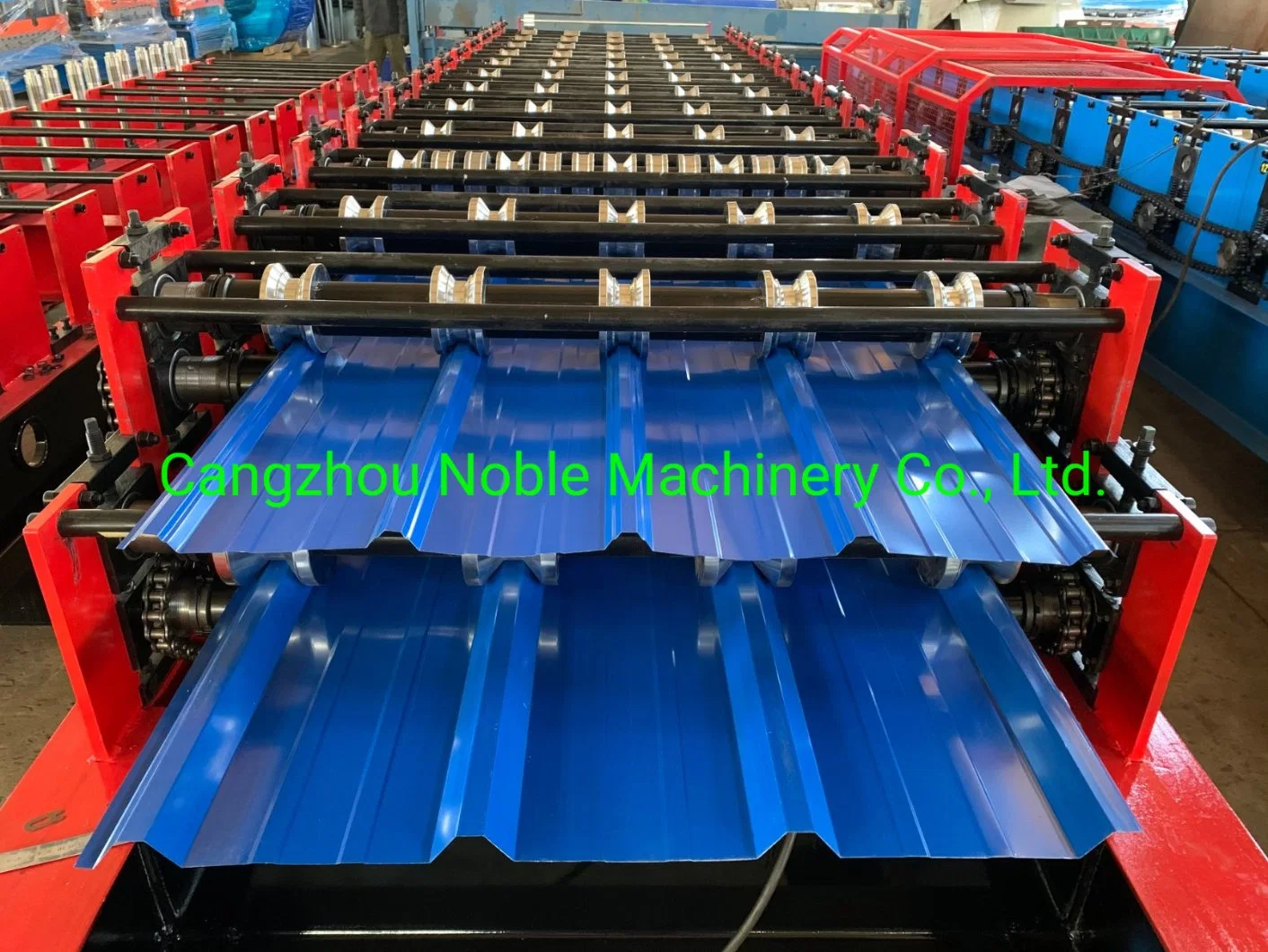 Acero de cubierta de doble capa de alta calidad Metal TR4 y trapezoidal Bobina de techo corrugada y IBR Tile Roll forming Machine