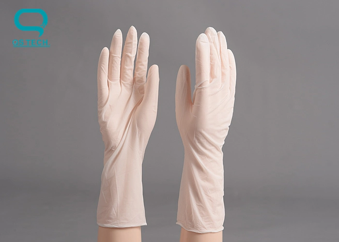 White Disposable Clean Room ESD Nitrile Gloves