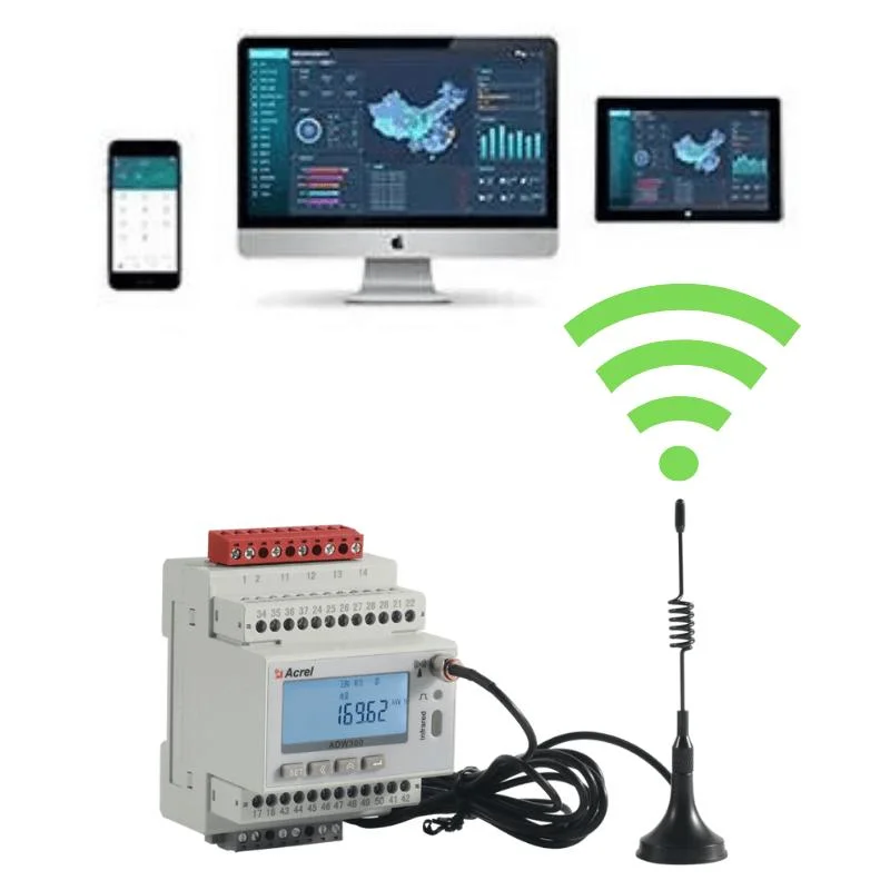 Mqtt WiFi 4G Energy Power Meter for EV Charger Station