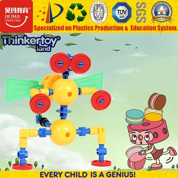 Children Plastic Toy Educational Desktop Building Robot