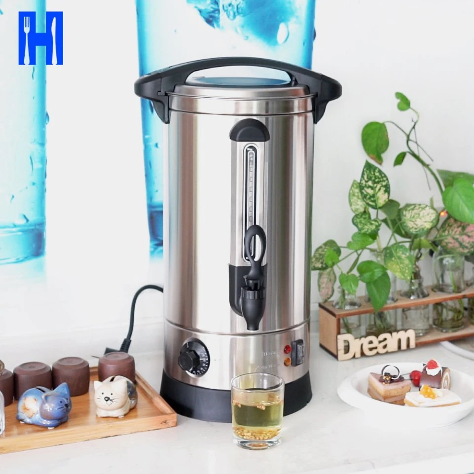 Comercial de acero inoxidable Heavybao Vino Caliente eléctrico hervidor de agua de la urna para el restaurante del hotel