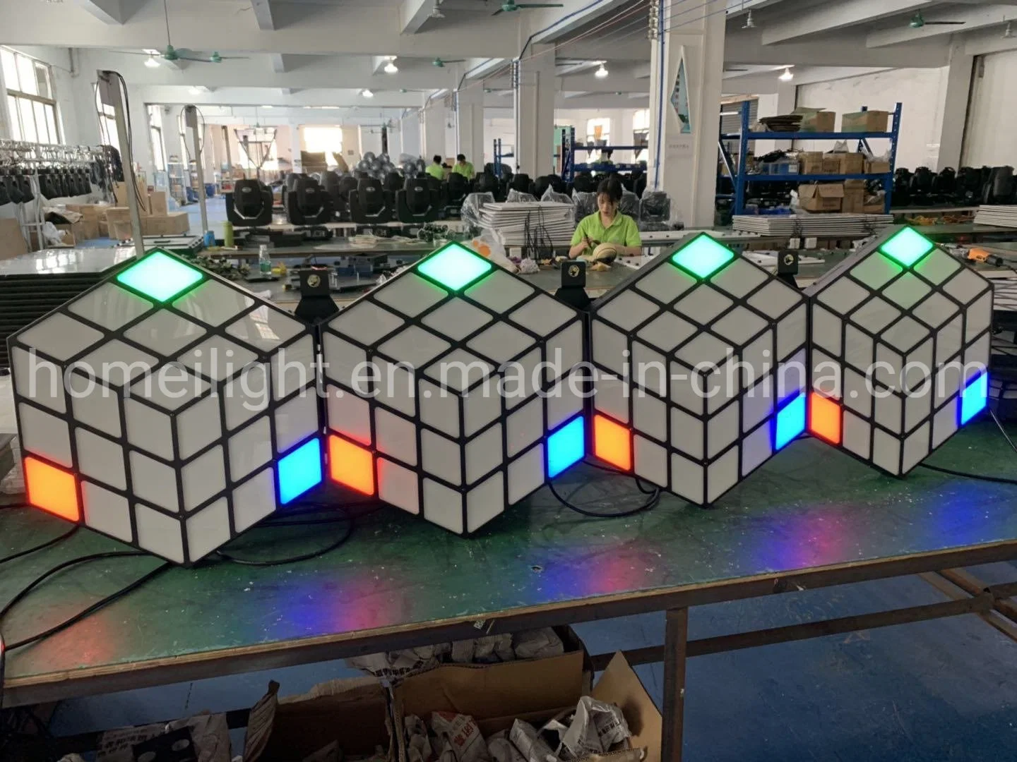 Etapa de Color RGB KTV parte DJ 3D LED pared Cubo mágico