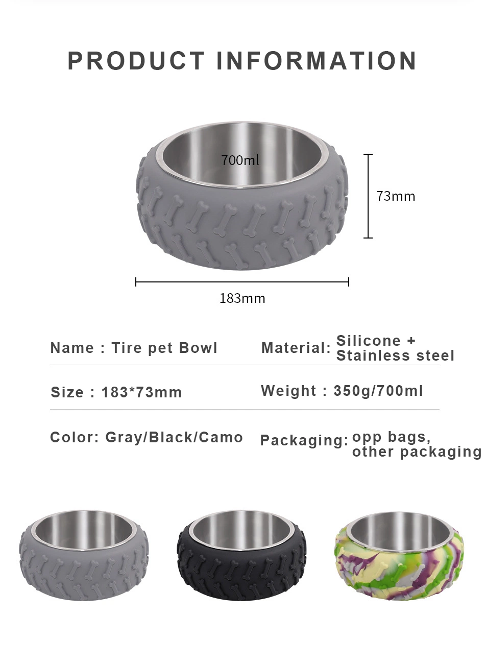 Pet Bowl, Dog Water and Food Dish, Pet Owner Dog Accessory