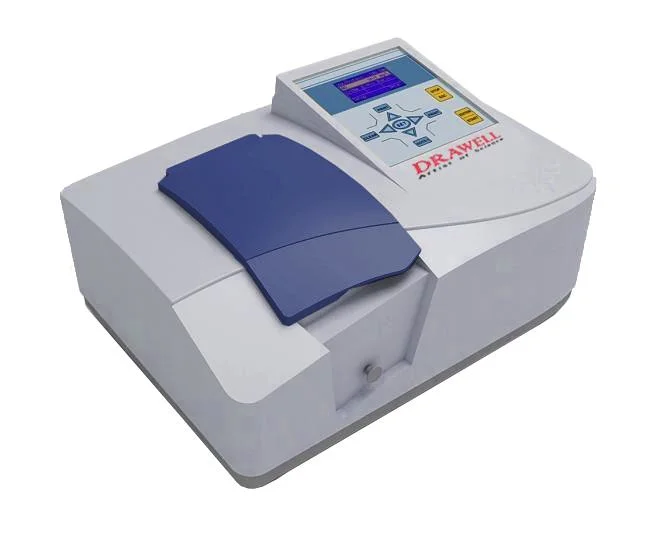 DV-8200 Precio barato Equipo de laboratorio Haz simple visible fotómetro visible Espectrofotómetro