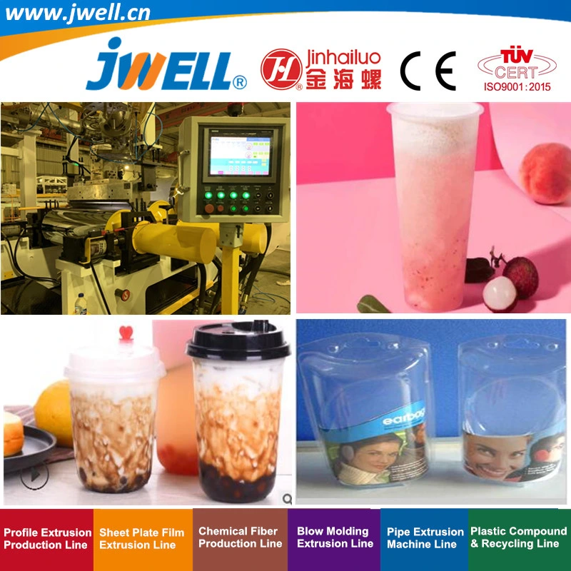 Jwell PP Plastic Sheet Recycling Agricultural Making Extrusion Machine for Food and Drinking Packing