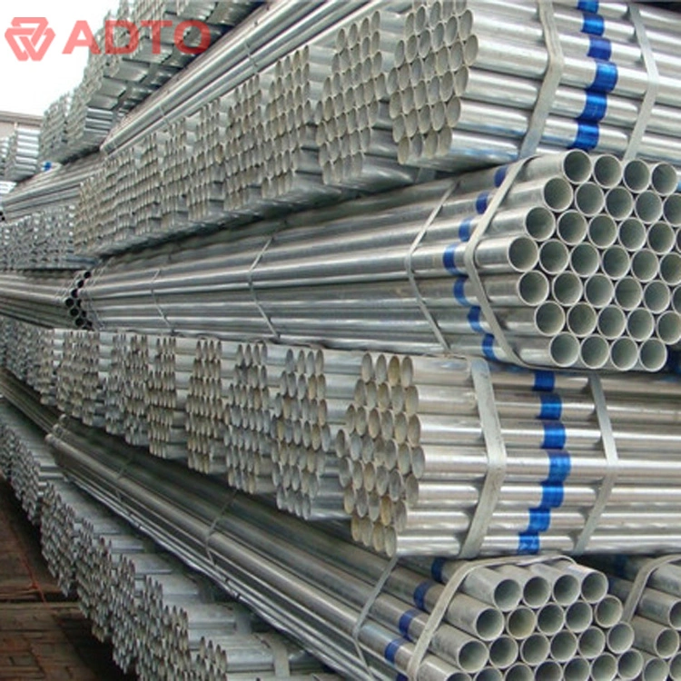 Tubo De Andamide 48,3 mm tubo de Acero Galvanide Inmersion fr caliente