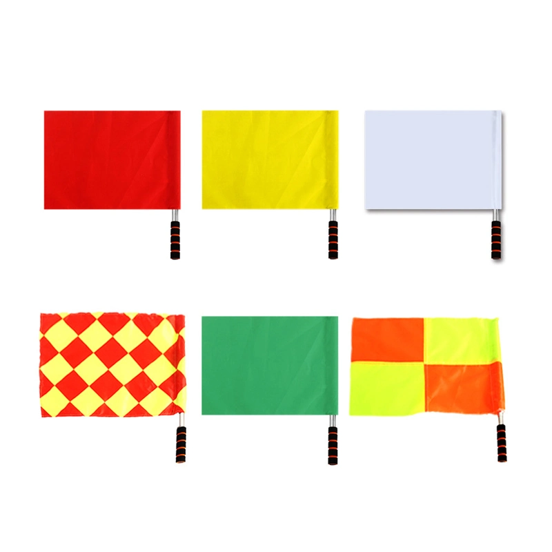 Custom Soccer Referee Flag Fair Play Sports Match Football Linesman Flags Referee