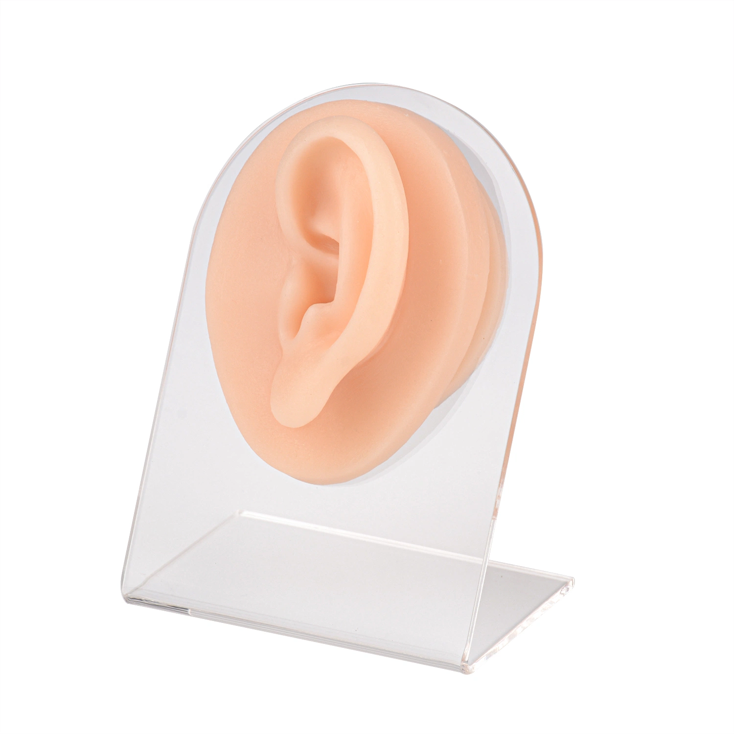 Ear Model Super Soft Silicone, Natural Size Human Left Ear Model