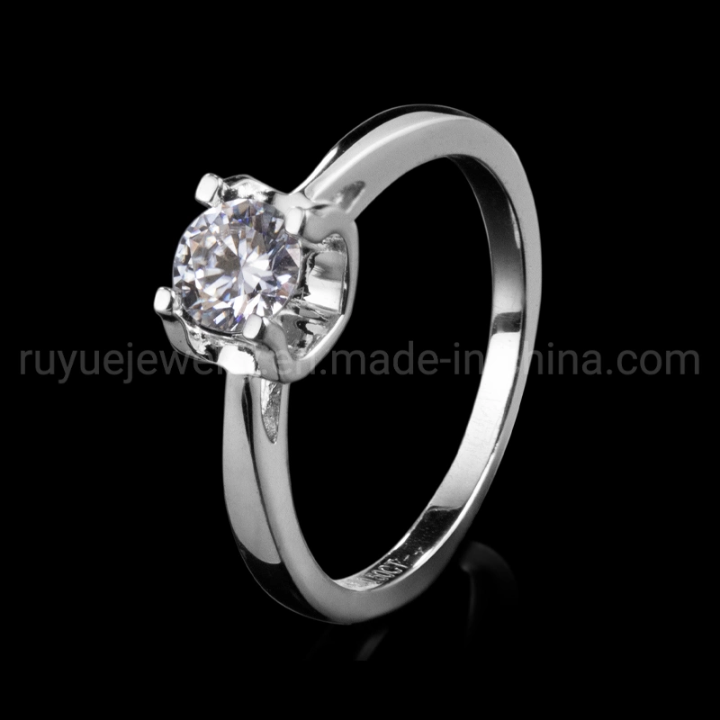 Ruyue Jewelry Lab Grown Diamond Igi/Gia Design Customize Rose Gold Platinum Wedding Rings Fashion Ring Custom Jewelry