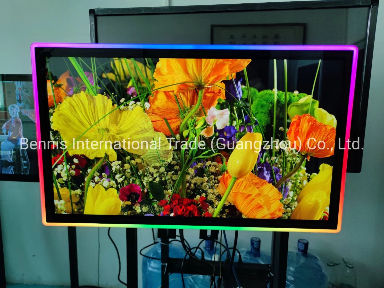 4K Curved LCD Player Wireless Touch Screen