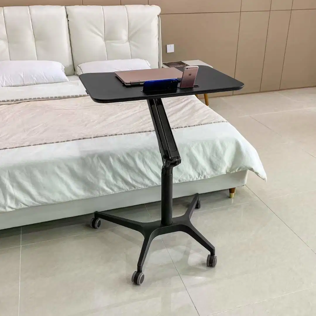 Mesa de trabalho de secretária portátil para portátil com sistema pneumático de escritório