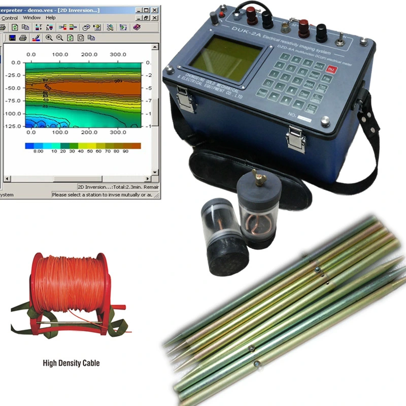 El equipo de Geofísica de la encuesta de resistividad Tomografía de resistividad eléctrica Equipme, detección de agua subterránea, Detector de agua subterránea