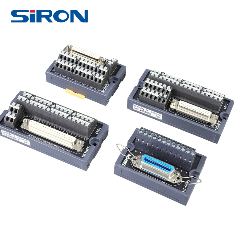 Siron T064 Universal DIN Rail 50 Pin Terminal Block Module for Servo Motor and Servo Drive Module Breakout Board