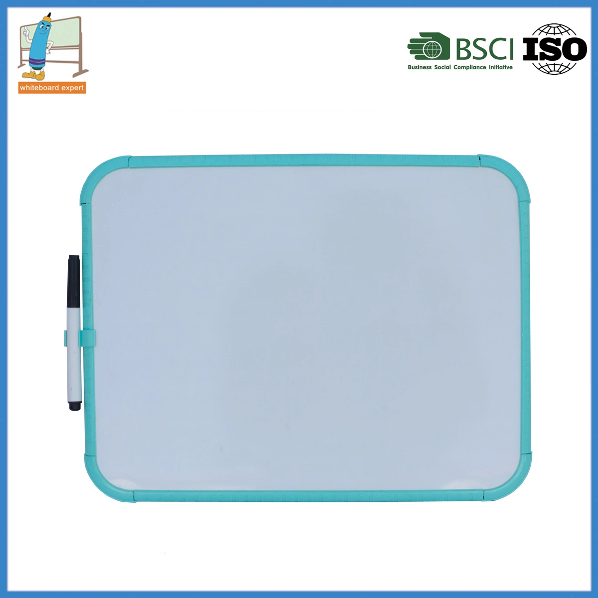 Magnetic Kids Whiteboard Dry Wipe Board 5 Colors Mini Drawing White Boards 27.9*35.6cm Small Board Free Marker Pen