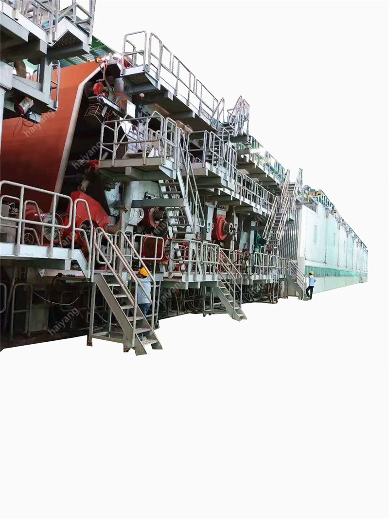 100 Tons Corrugated Paper Testliner Paper Making Machine Kraft Paper Duplex Board Paper Making Machine