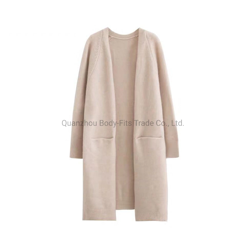 Large Thick Sweater Women Oversize Warm Long Knitted Cardigan Thickened Outer Wear Coat