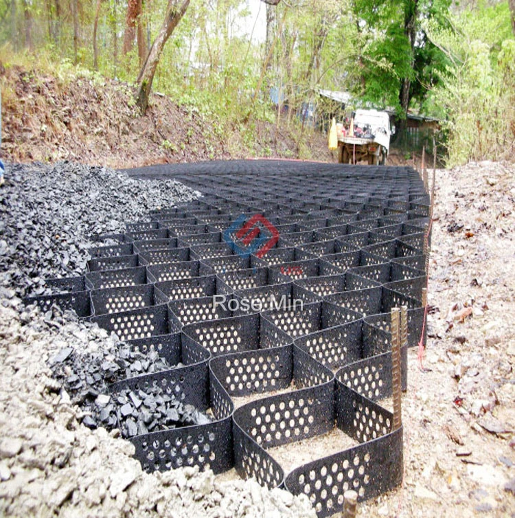 50mm Height Smooth Honeycomb Structure HDPE Geocells for Gravel Road