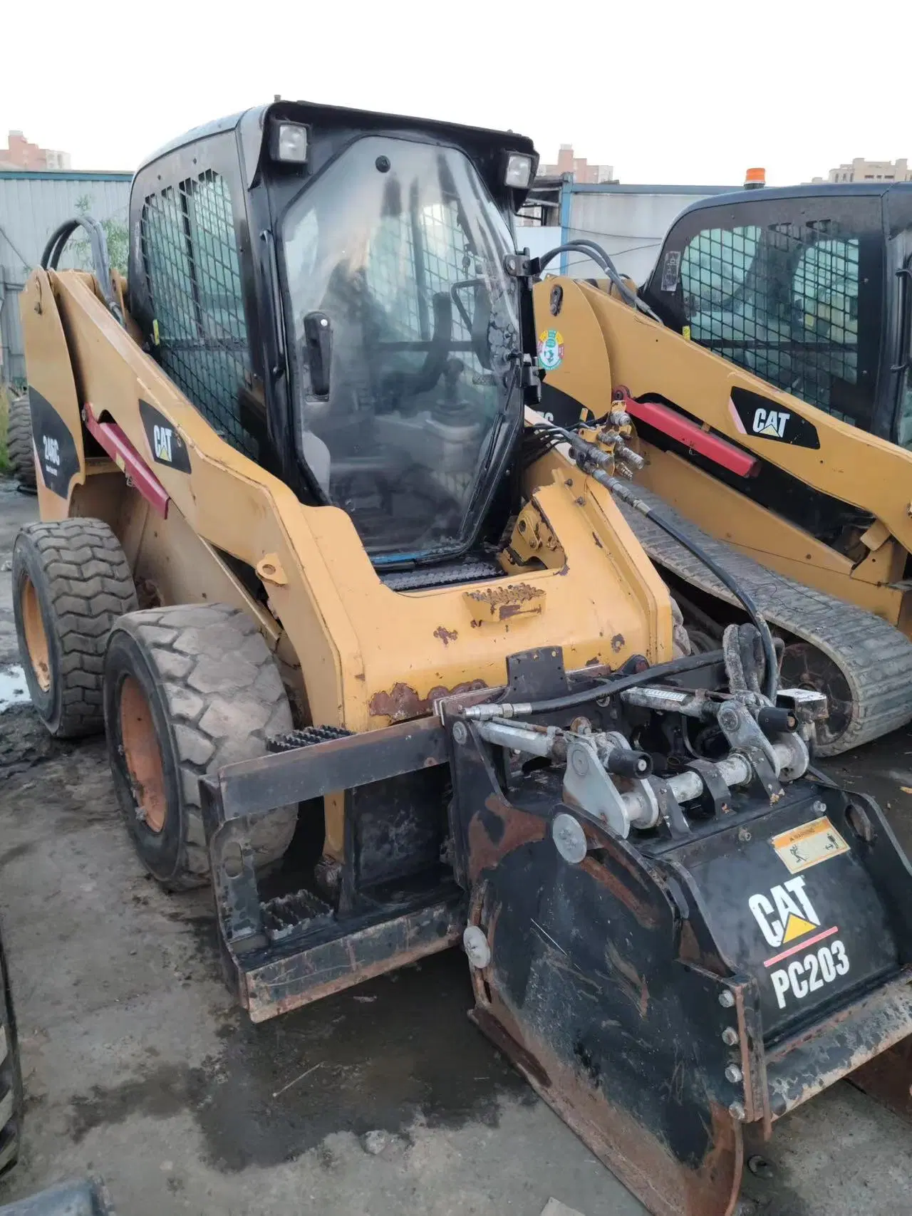 Utilisé caterpillar 246c Mini chargeur chargeur Skid Steer