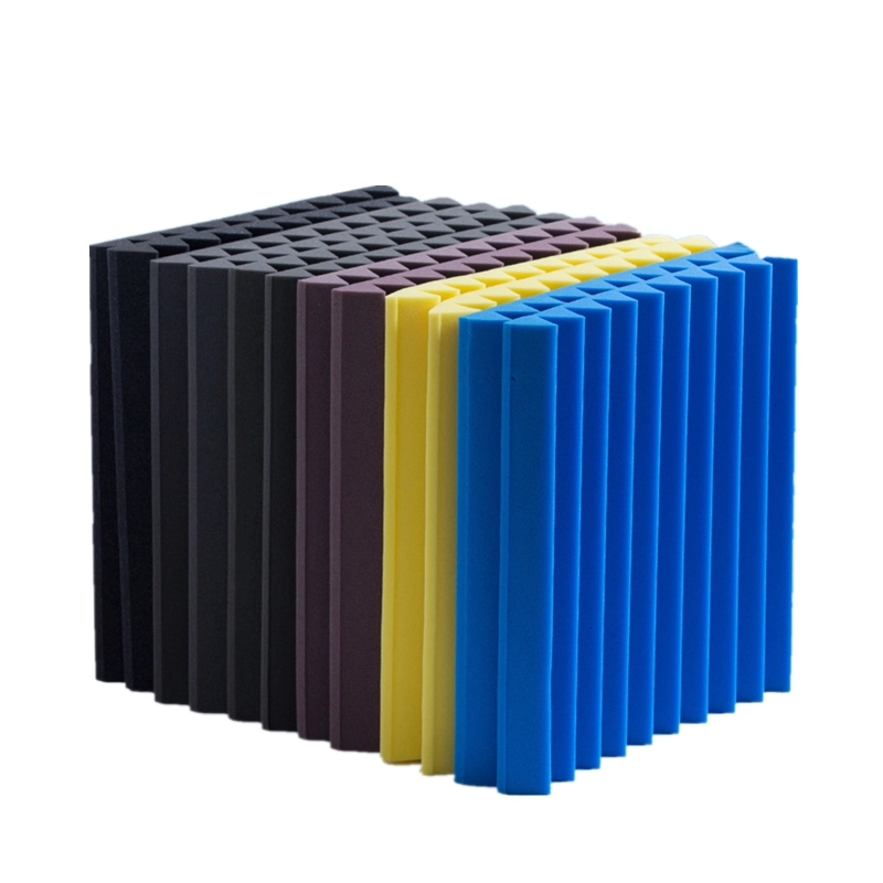 High Density Flame Retardant Wedge Sound Proof Wall Panels PU Acoustic Foam