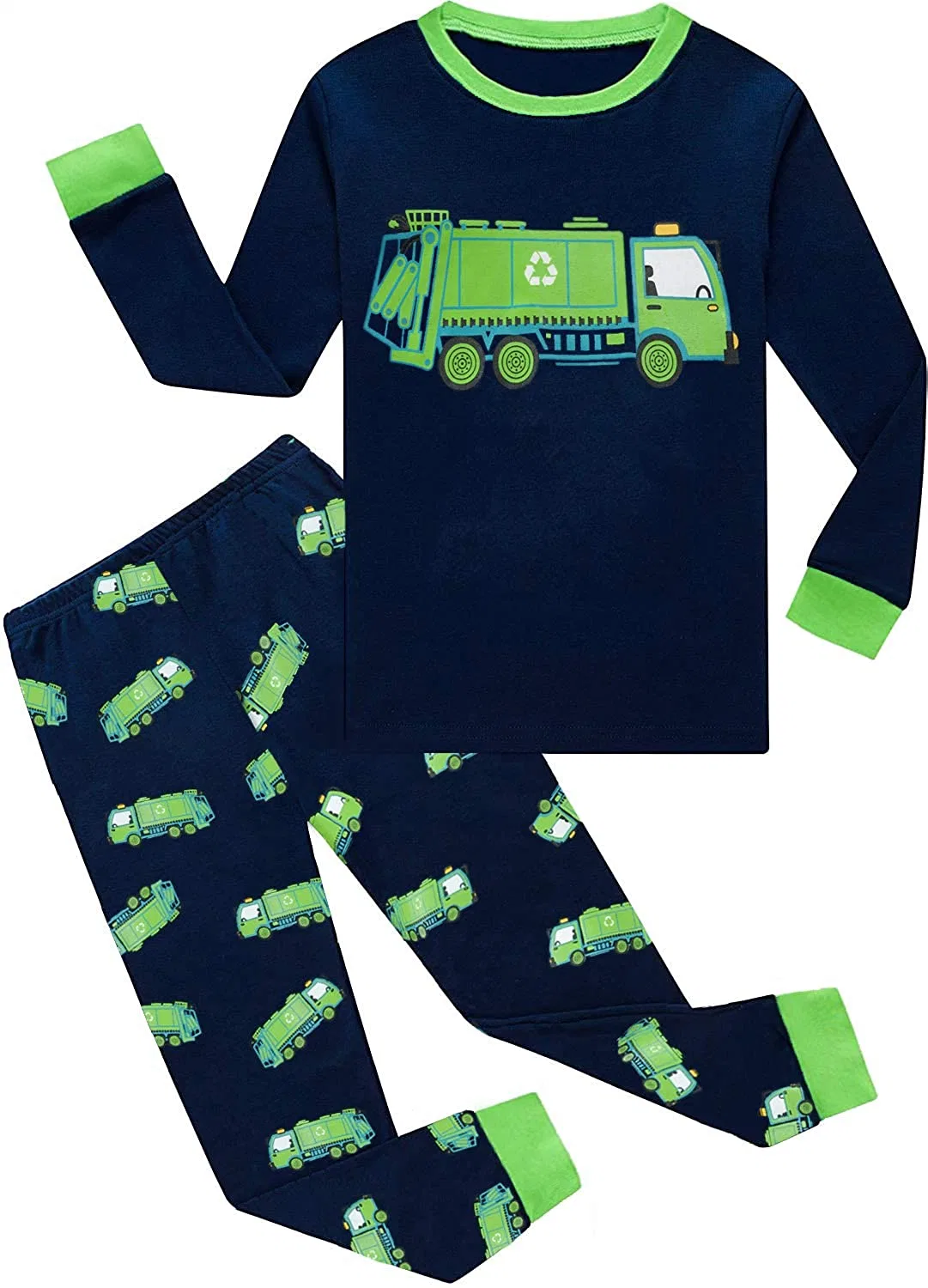 Toddler garçons Pyjama Coton de Monster Truck Kids 2 morceau de DINOSAURES VÊTEMENTS VÊTEMENTS DE NUIT définit Peignoir de chariot