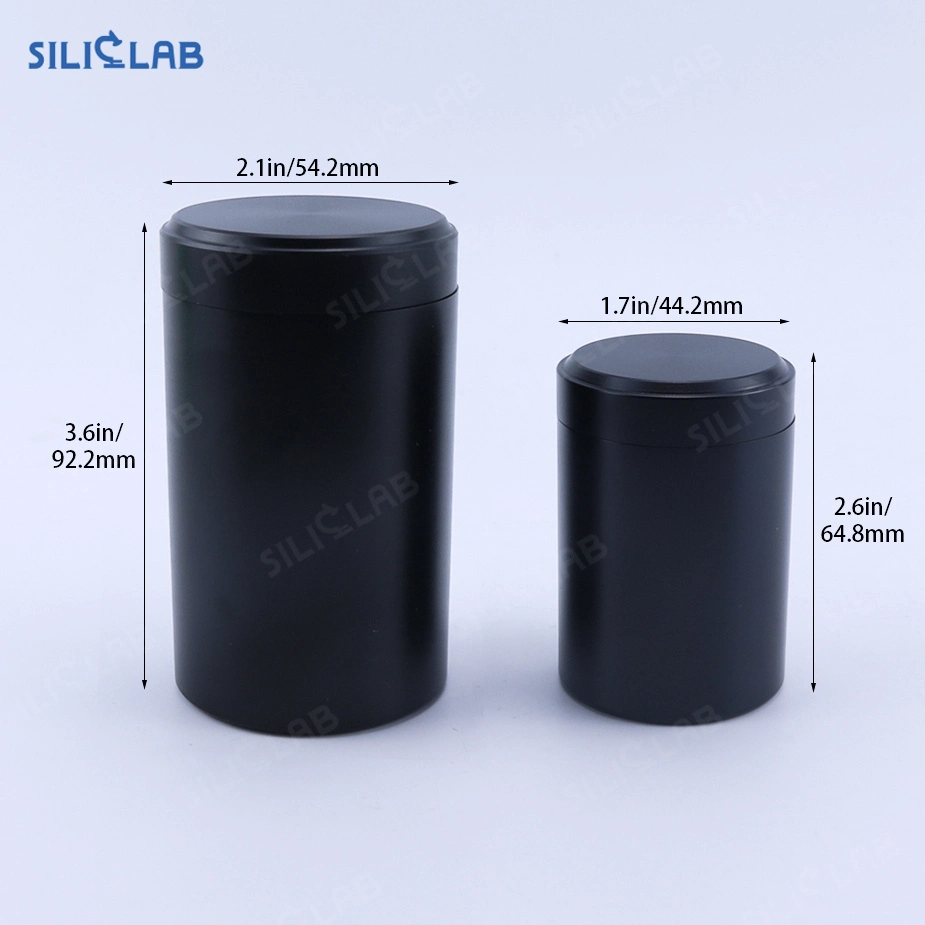 Siliclab Smoking Shop Aluminium Alloy Round Herb Tobacco Storage Jars Container Stash Box