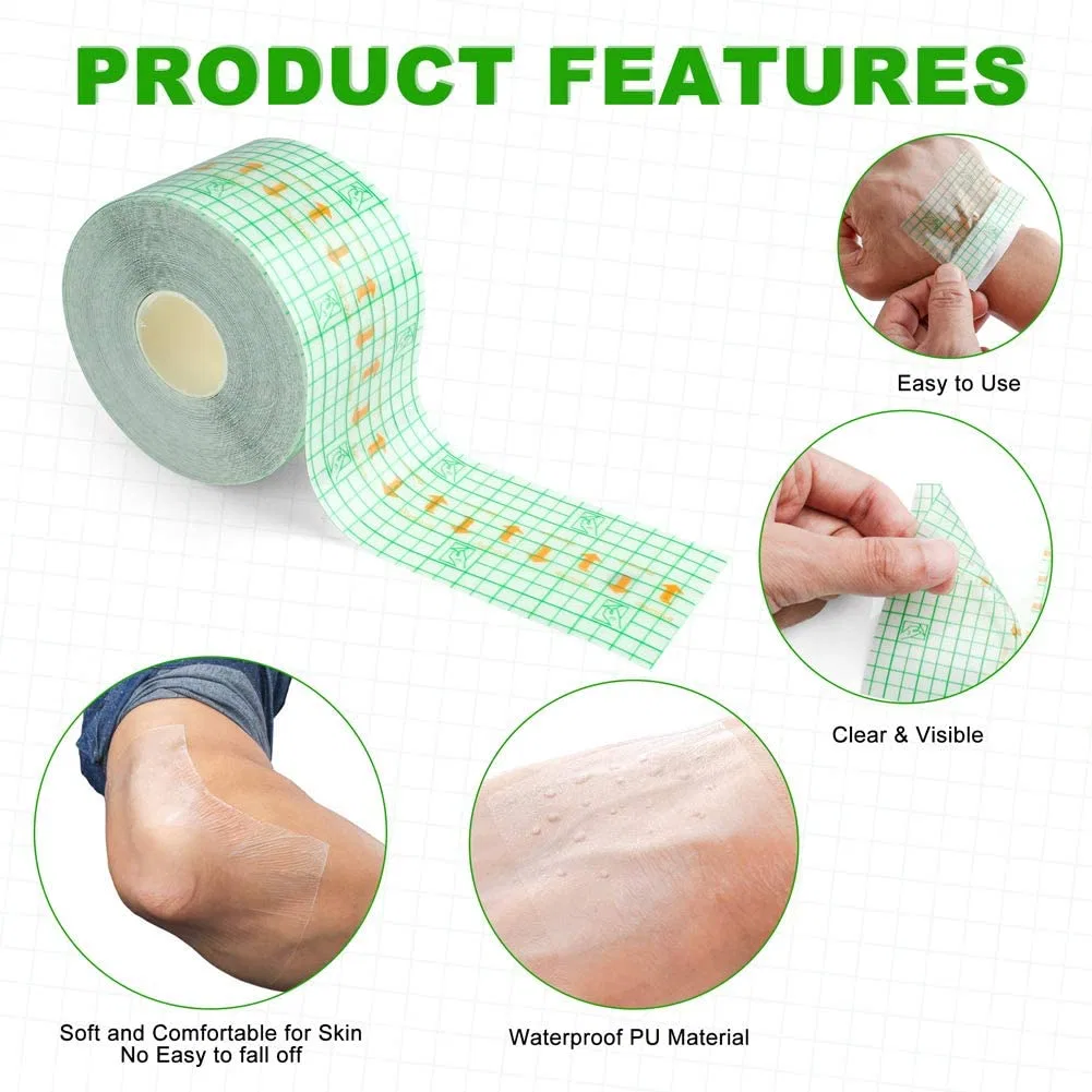 Medical PU Film Invisible Waterproof Breathable Plaster Film Tattoo Protect Bandage Film