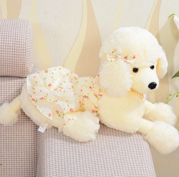 Poodle Plush Toy Simulation Dog